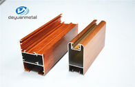 Aprobación de aluminio de la aleación 6063 ISO de los marcos de puerta del grano de madera del color de la naturaleza
