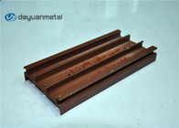 El aluminio de madera del grano de la aleación 6063 perfila forma modificada para requisitos particulares longitud de 5,98 metros