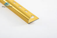 6063 perfiles de la esquina de aluminio alrededor forman el color oro para el ajuste de la pared