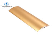 El suelo de aluminio del tamaño de encargo perfila el tratamiento superficial anodizado color oro