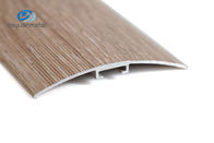 La lamina de aluminio del ajuste de la transición de la tira del umbral de 6463 perfiles que suela alfombra el grano de madera de tratamiento de superficie