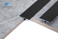 El armario de cocina T de aluminio perfila el color negro disponible del OEM de la altura de 7.5m m para la decoración del piso
