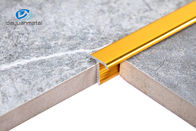 Color oro disponible sacado anodizado del ODM de T del grueso de aluminio del canal 0.7-1.2m m con la curva