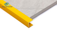 color oro de aluminio del tratamiento de la electroforesis de los perfiles del canal de la longitud de los 2.4m para la decoración del piso de la pared