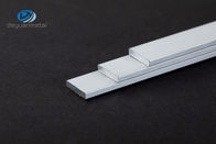 6063 perfil plano de aluminio 160Mpa rectangular sacado 5m m extensible
