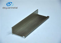 La aleación 6063-T5 de 2 metros platea el perfil de aluminio cepillado de la protuberancia para el gabinete