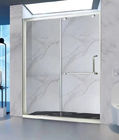 Una puerta de ducha de aluminio fija una corredera 1,9 m de altura 1,8 m de ancho pulido