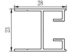 Extrusiones de ventanas correderas de aluminio Perfiles de recubrimiento en polvo Bronce Sudáfrica