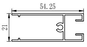 Perfiles de aluminio para ventanas correderas para Sudáfrica con recubrimiento en polvo