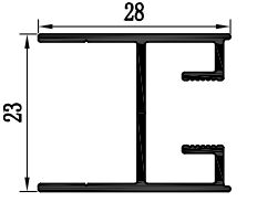 Sudáfrica Perfiles de extrusión para ventanas de patio de aluminio Revestimiento en polvo 6063