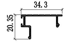 6063 Perfiles de extrusión para ventanas de patio de aluminio