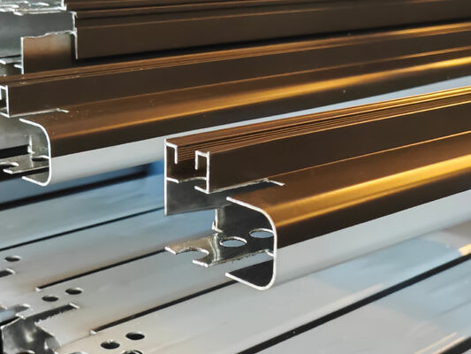 Perfil de aluminio con recubrimiento en polvo de aleación 6063 para puertas y ventanas de patio