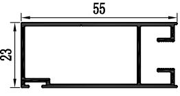 Perfil deslizante de aluminio fabricado con recubrimiento en polvo para el mercado de Sudáfrica