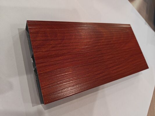 6063 Perfiles de extrusión de aluminio con grano de madera con textura hechos a medida