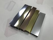 Oro de plata de pulido y champán de la aleación 6463 de los perfiles de aluminio superficiales de la ducha