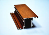 Aluminio de madera modificado para requisitos particulares del grano de la capa del polvo para la ventana 6063 T5