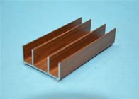 Pulverice los perfiles de aluminio de capa de la protuberancia del grano de madera 6063-T5