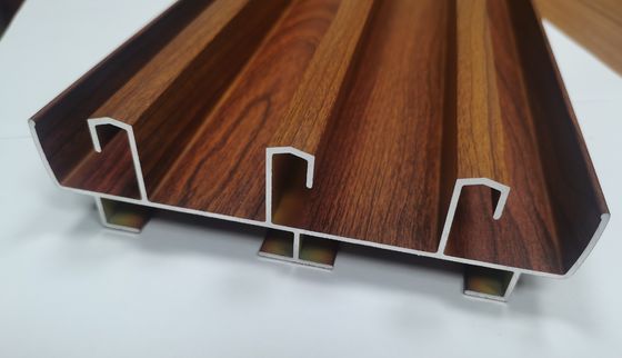 Profile de ventana y puerta corredera de aluminio de grano de madera con tres vías