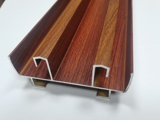 6063 Perfiles deslizantes de aluminio de dos vías, ventanas y puertas deslizantes, perfiles de grano de madera