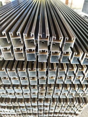 Perfiles de extrusión de ventanas correderas de aluminio con recubrimiento en polvo color bronce