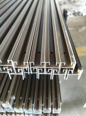 Extrusiones de ventanas correderas de aluminio Perfiles de recubrimiento en polvo Bronce Sudáfrica