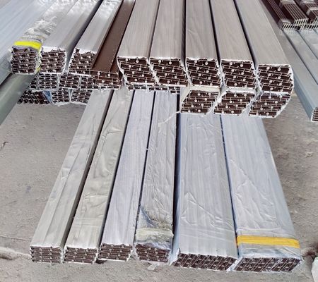 Perfiles de aluminio para ventanas correderas de Sudáfrica con recubrimiento en polvo