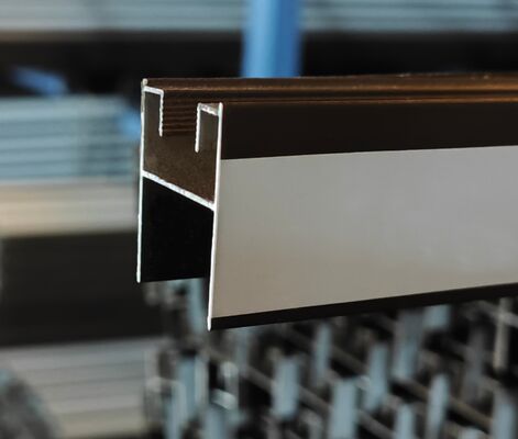 Sudáfrica Perfiles de extrusión para ventanas de patio de aluminio Revestimiento en polvo 6063