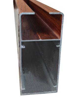 Profiles de ventanas de aluminio con grano de madera