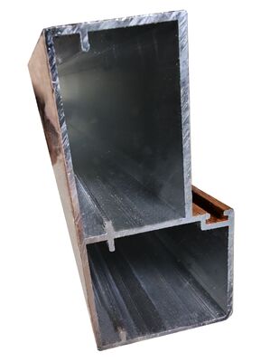 Perfiles de grano de madera para ventanas abatibles de extrusión de aluminio de fábrica