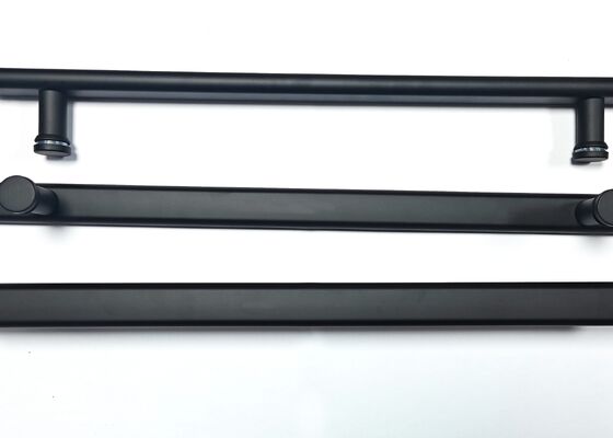 Negro Mate/ Pulido Plata Acero Inoxidable Barra de Toalla para Ducha